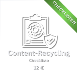 Content-Recycling Checkliste