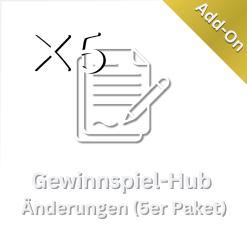 Gewinnspiel-Hub Add-on „5er-Änderungspaket“