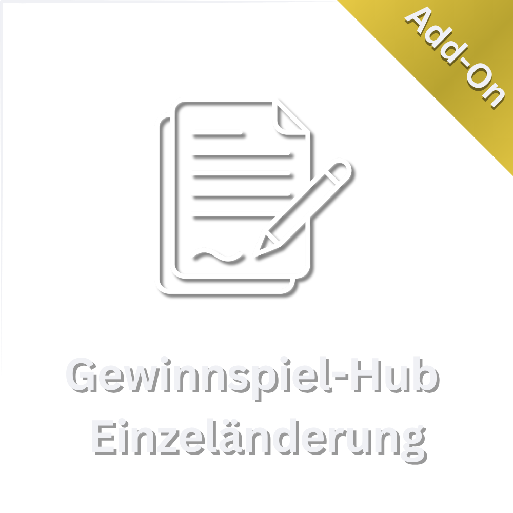 Gewinnspiel-Hub Add-on „Einzeländerung“